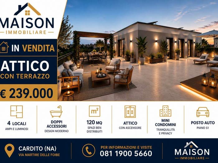 Appartamento quadrilocale in vendita in Via Giuseppe Bonavolontà, Centro, Cardito