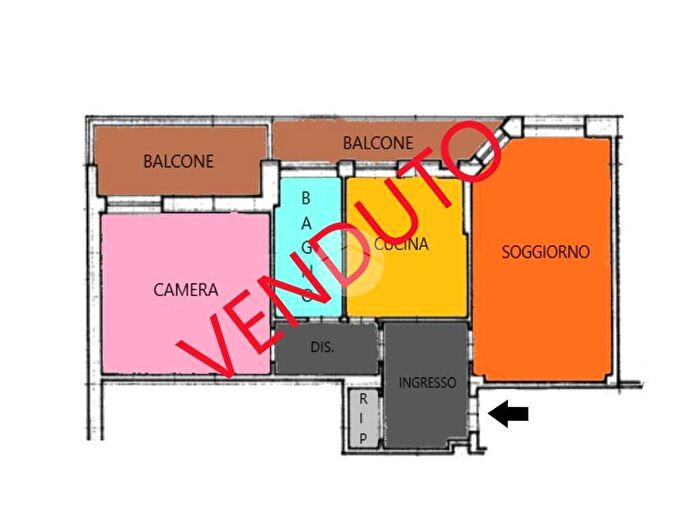 Appartamento bilocale in vendita in Via Nicolò da Pistoia, Garbatella, Roma