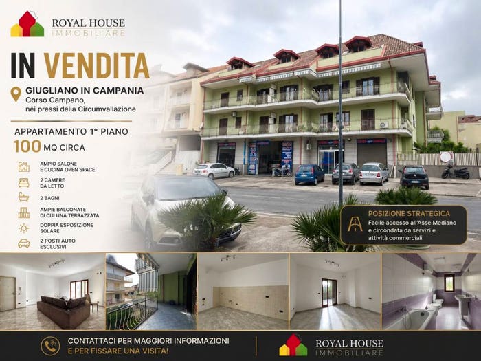 Appartamento trilocale in vendita in Corso Campano, Nuovo Corso Campano Marchesella, Giugliano in Campania