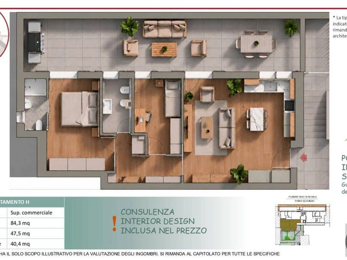 Appartamento trilocale in vendita in Via Giuseppe Verdi, Centro, Caronno Pertusella