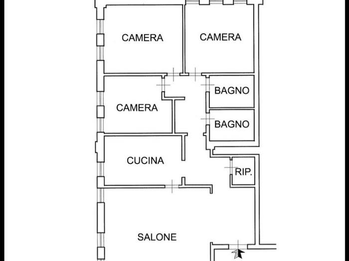 Appartamento quadrilocale in vendita in Via Giordano Bruno, San Martino, Messina