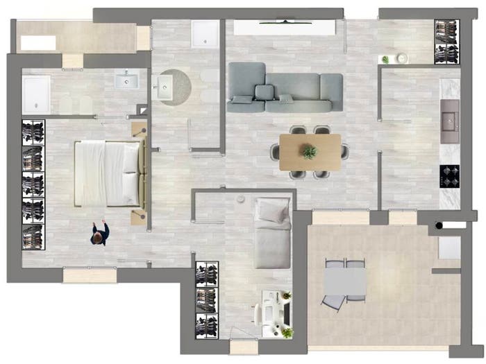 Appartamento trilocale in vendita in Via Caio Giulio Cesare, Centro, Latina