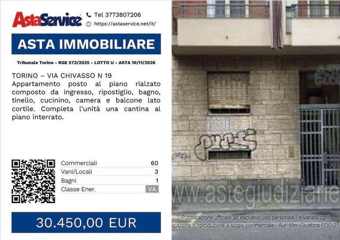 Appartamento trilocale in vendita in Via chivasso, Aurora, Torino