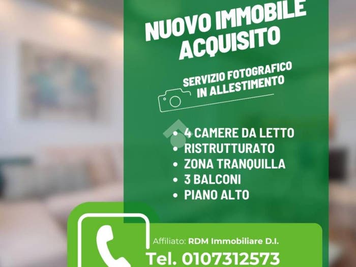 Appartamento con 6 locali in vendita in Salita Vecchia di Nostra Signora del Monte, San Fruttuoso, Genova
