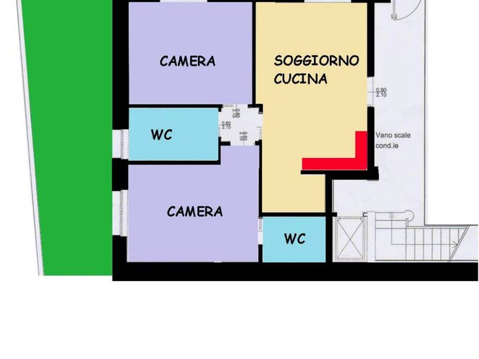 Appartamento trilocale in vendita in Via Montello, Melzo