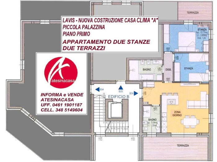 Appartamento trilocale in vendita in Via dei Cardi, Centro, Lavis