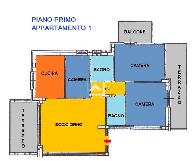Appartamento quadrilocale in vendita in Via Paolo Borsellino, Mediglia