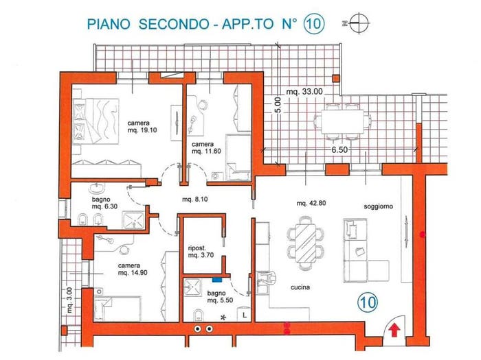 Appartamento quadrilocale in vendita in via Pompei, Centro, Povegliano Veronese