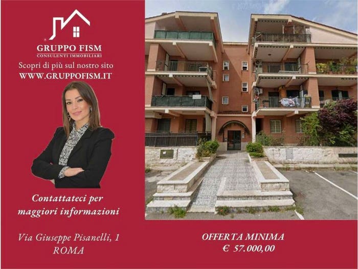 Appartamento quadrilocale in vendita in Via montepagano, Castelverde, Roma