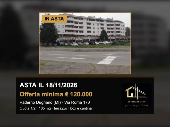 Appartamento trilocale in vendita in Via Roma, Semicentro, Paderno Dugnano