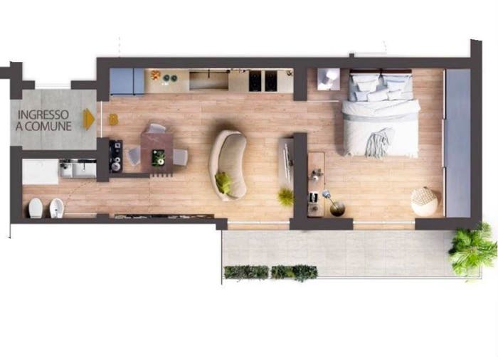 Appartamento bilocale in vendita in Via Castelfidardo, Campo di Marte, Firenze