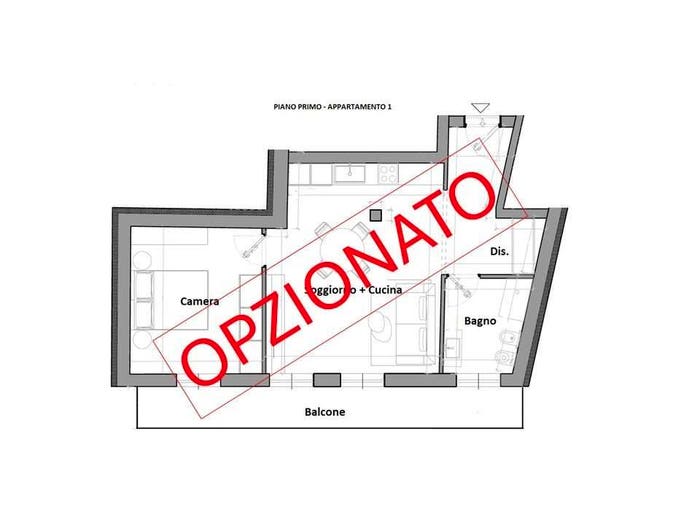 Appartamento bilocale in vendita in Liscate