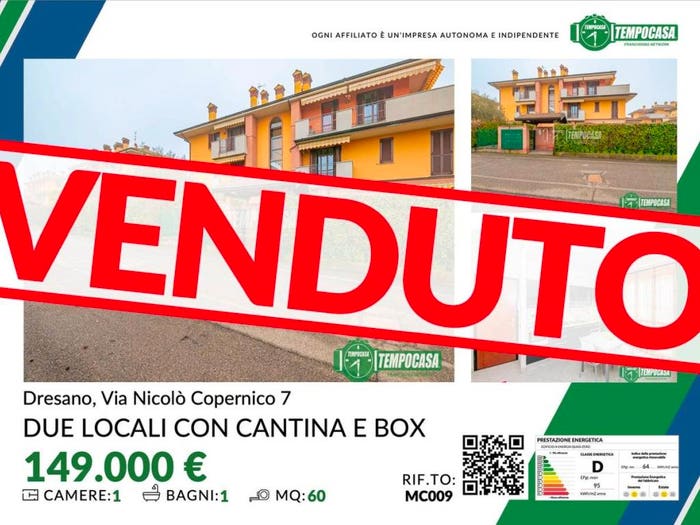 Appartamento bilocale in vendita in Via Niccolò Copernico, Centro, Dresano