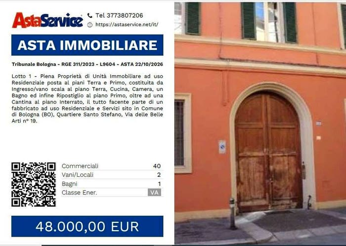 Appartamento bilocale in vendita in Via delle belle arti, Irnerio, Bologna