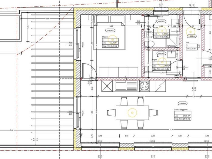 Appartamento trilocale in vendita in Postal