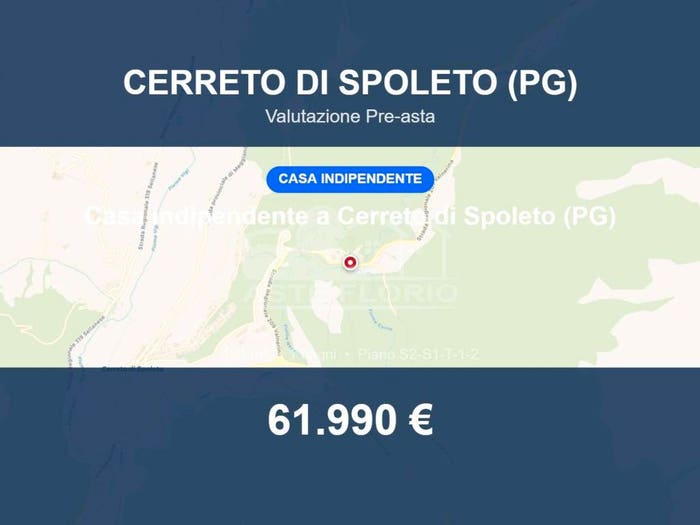 Casa trilocale in vendita in Via Triponzo A e B, Centro, Cerreto di Spoleto