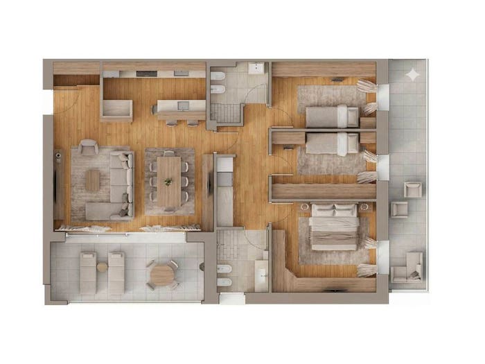 Appartamento quadrilocale in vendita in Via Filippo Turati, Curno