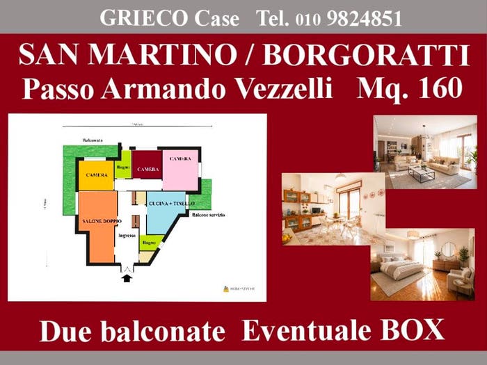 Appartamento con 5 locali in vendita in Passo Armando Vezzelli, Borgoratti, Genova