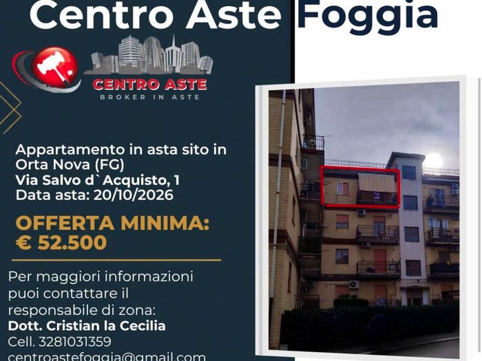 Appartamento con 6 locali in vendita in Via Salvo D'Acquisto Orta Nova FG Italia, Orta Nova