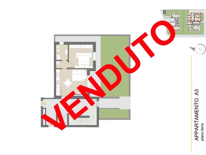 Appartamento bilocale in vendita in Via Marmolada, Fagnano Olona