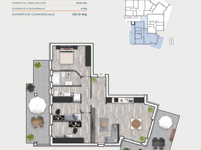 Appartamento quadrilocale in vendita in Via Gran Paradiso, Montesilvano Colle, Montesilvano