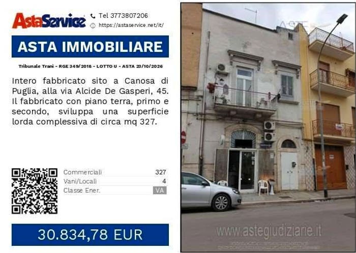 Appartamento quadrilocale in vendita in Via Alcide de Gasperi, Centro, Canosa di Puglia