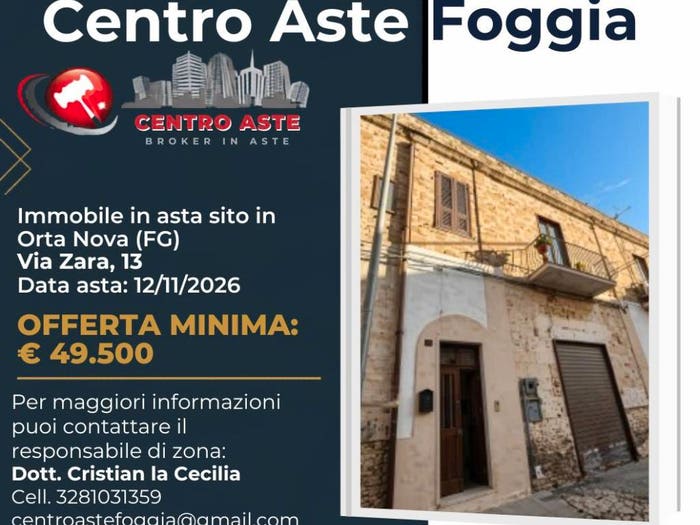 Appartamento con 5 locali in vendita in Via Zara Orta Nova FG Italia, Orta Nova