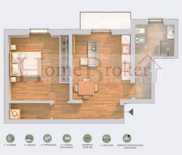 Appartamento bilocale in vendita in Piazza Puccini, Porta al Prato San Jacopino, Firenze