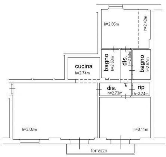 Appartamento quadrilocale in vendita in San Martino, Pisa