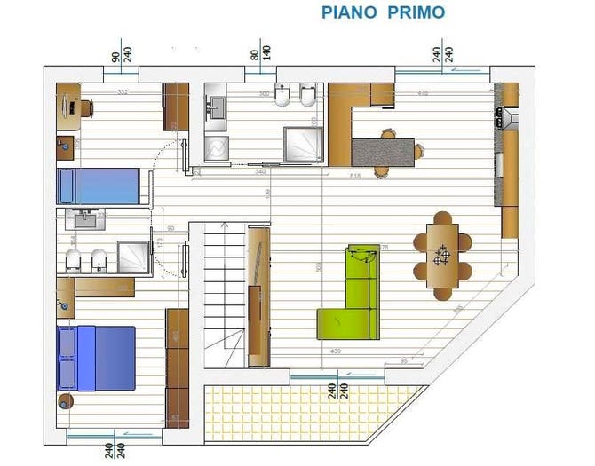 Appartamento trilocale in vendita in via san giorgio, Centro, Olgiate Comasco