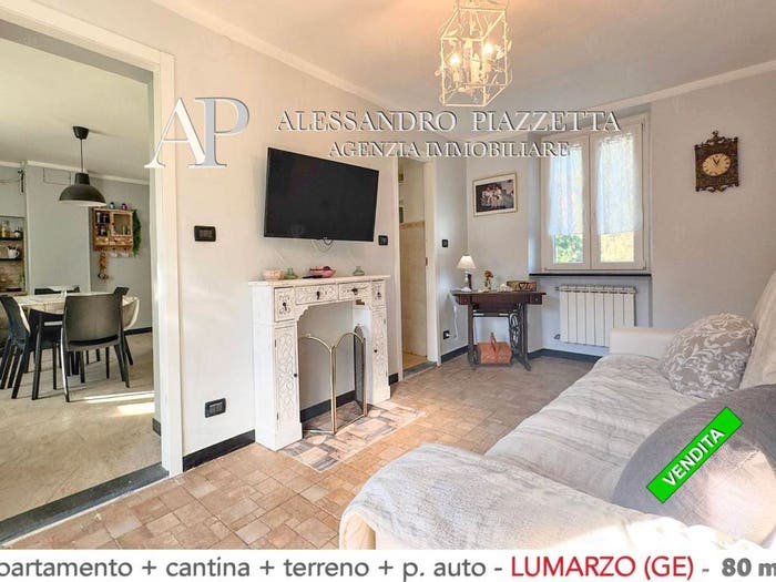 Appartamento trilocale in vendita in Lumarzo