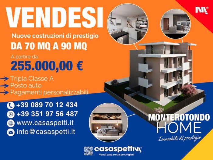 Appartamento trilocale in vendita in Via Piave, Gesù Operaio Spineti, Monterotondo
