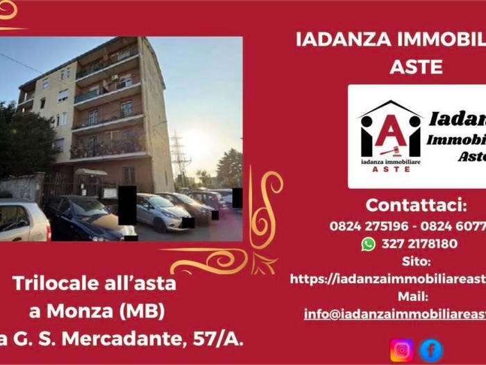 Appartamento trilocale in vendita in Via Giuseppe Saverio Mercadante A A, Sant'Alessandro Casignolo, Monza