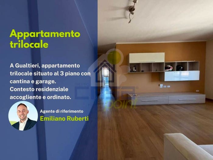 Appartamento trilocale in vendita in via don sturzo, Centro, Gualtieri