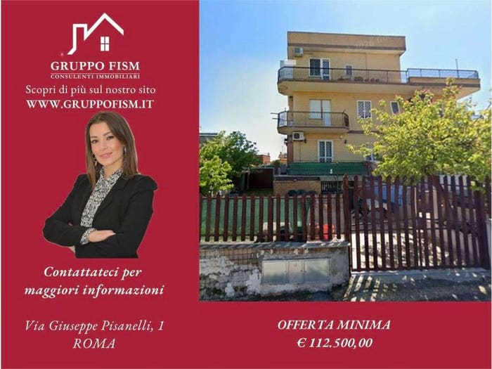 Appartamento trilocale in vendita in Via caccamo, Borghesiana, Roma