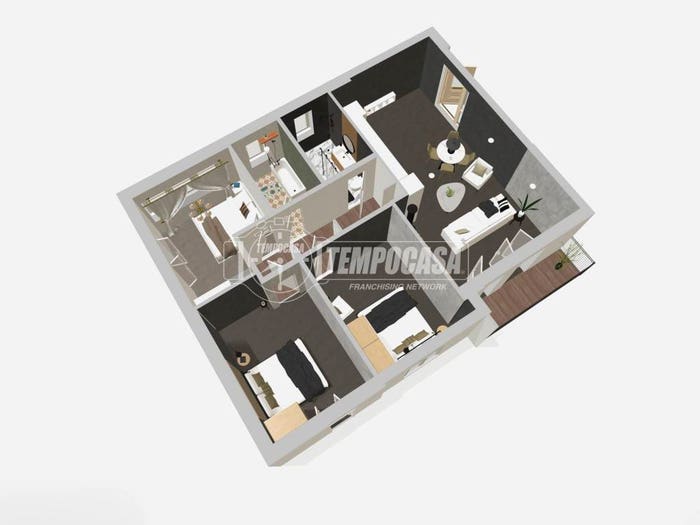 Appartamento quadrilocale in vendita in Via Giovan Battista Pergolesi, Centro, Castelraimondo