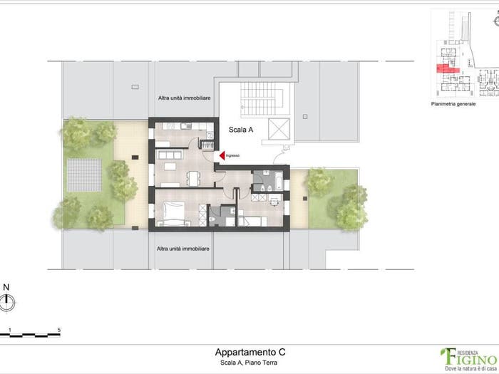 Appartamento trilocale in vendita in Via Ponte del Giuscano, Figino, Milano