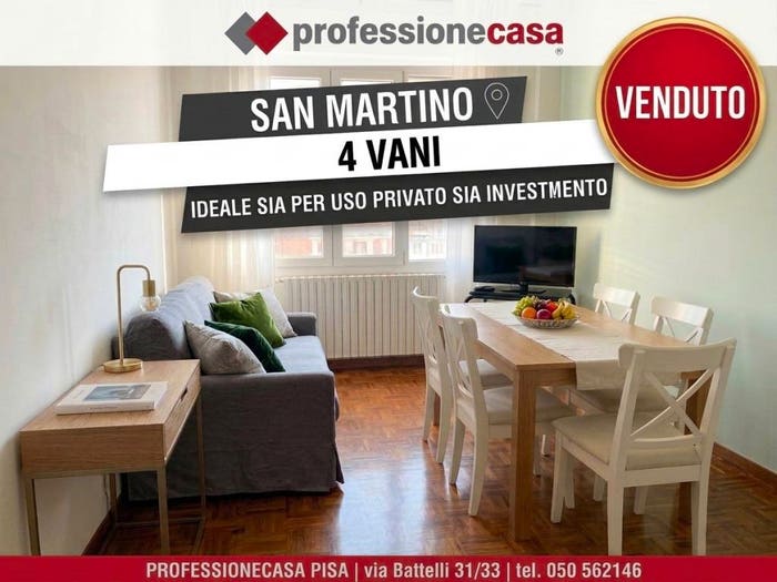 Appartamento quadrilocale in vendita in benedetto croce, San Martino, Pisa