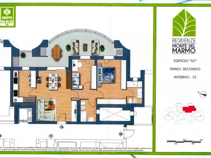 Appartamento trilocale in vendita in Via Monte del Marmo, Casalotti, Roma