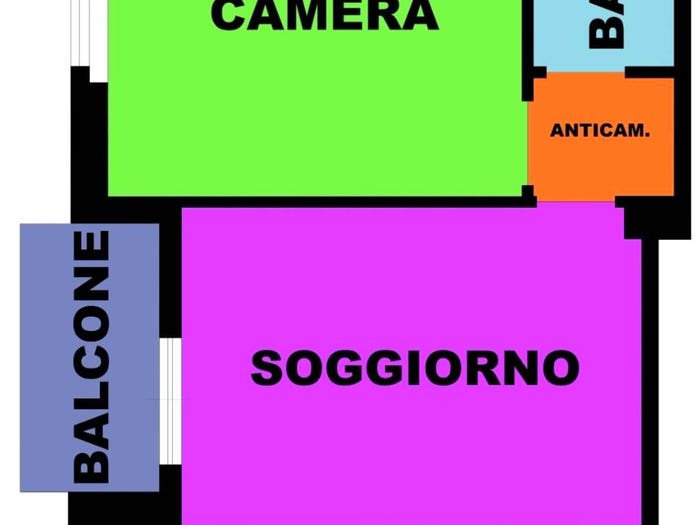 Appartamento bilocale in vendita in Via Michele Lessona, Vialba, Milano