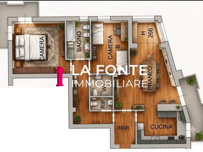 Appartamento trilocale in vendita in Torre, Padova