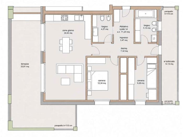 Appartamento trilocale in vendita in Viale Druso, Gries San Quirino, Bolzano