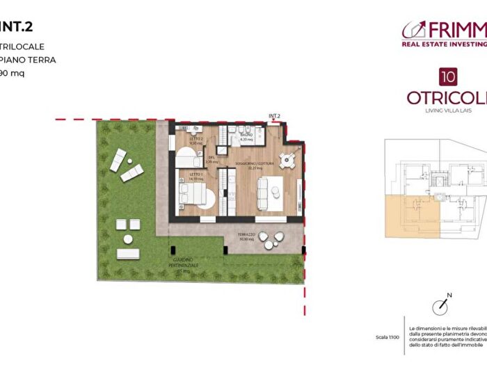 Appartamento trilocale in vendita in Via Otricoli, Furio Camillo, Roma
