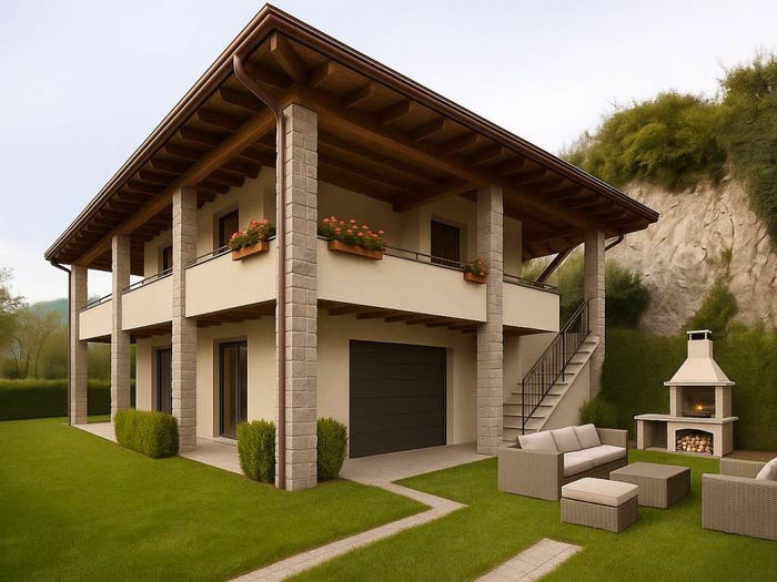 Casa trilocale in vendita in Via degli Alpini, Malegno