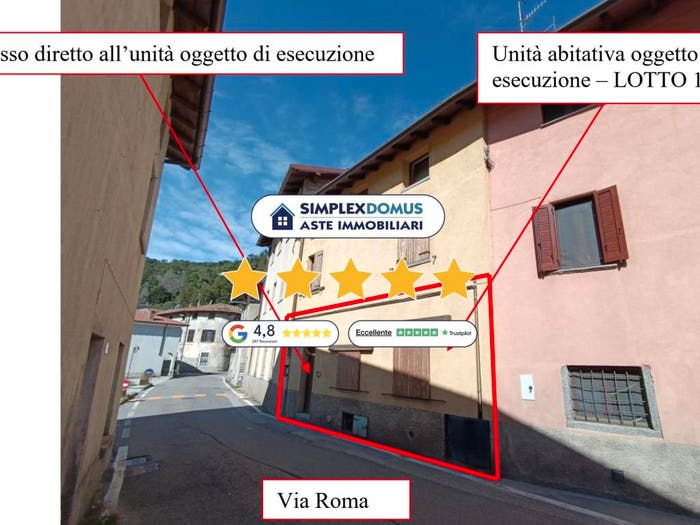 Appartamento trilocale in vendita in Via Roma, Visino, Valbrona
