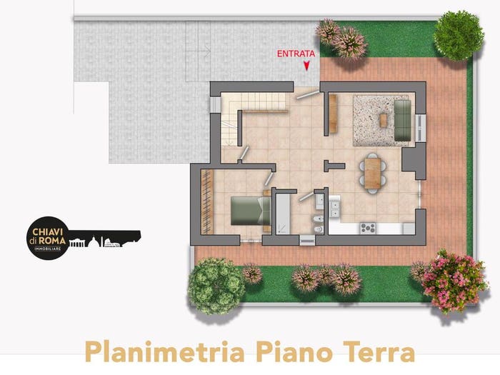 Casa con 5 locali in vendita in Via Vincenzo Monamì, Borghesiana, Roma