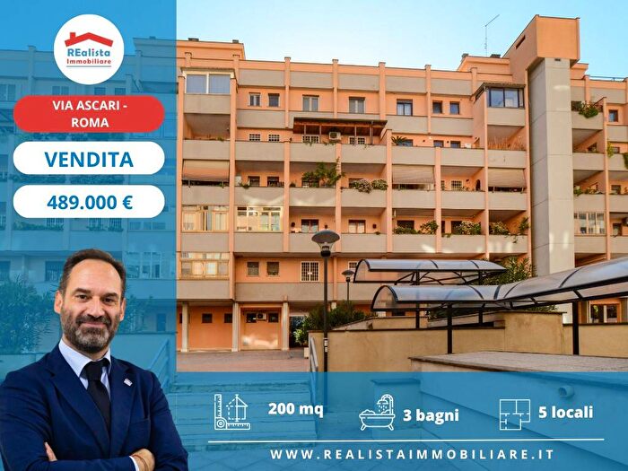 Appartamento con 5 locali in vendita in Via Alberto Ascari, Roma, Roma