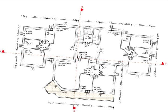 Appartamento trilocale in vendita in BORGO SAN GIOVANNI, Borgo San Giovanni, Chioggia
