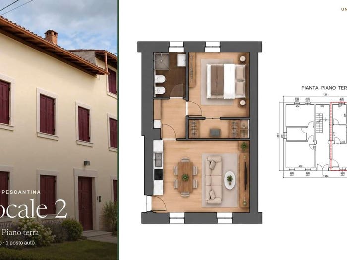 Appartamento bilocale in vendita in Settimo Balconi, Pescantina