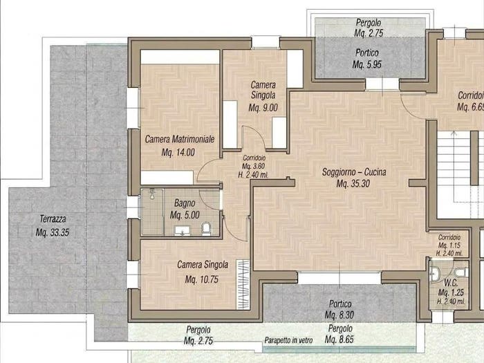 Appartamento con 5 locali in vendita in Via Roberto Schiavo Lena, Noventa di Piave